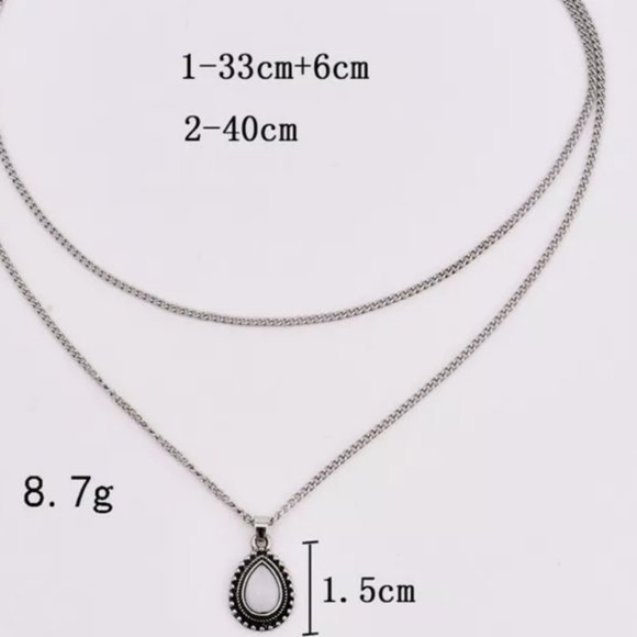 NEW Retro Dip Pendant Boho Bohemian Necklace - Picture 5 of 5